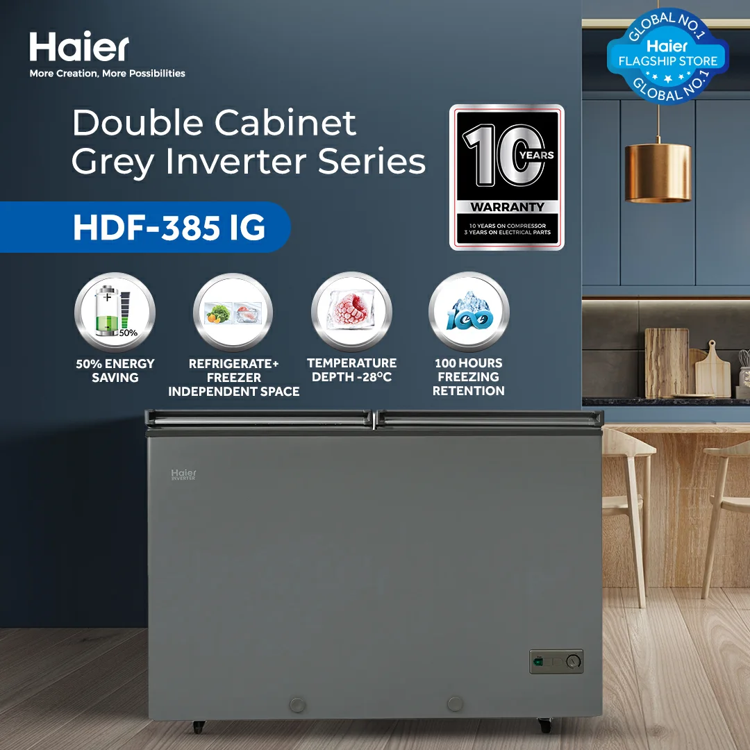 Haier HDF-385 IG Inverter Deep Freezer