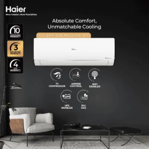 Haier HSU-20HFTEX(OW) -1.5 Ton T3 Plus DC Inverter (20,000 BTU's)