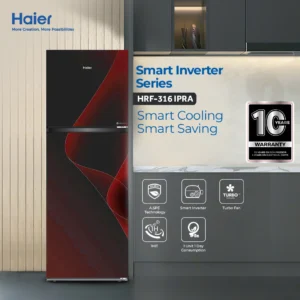 Haier HRF-316 IPRA/IPGA 11 CFT Smart Inverter Refrigerator