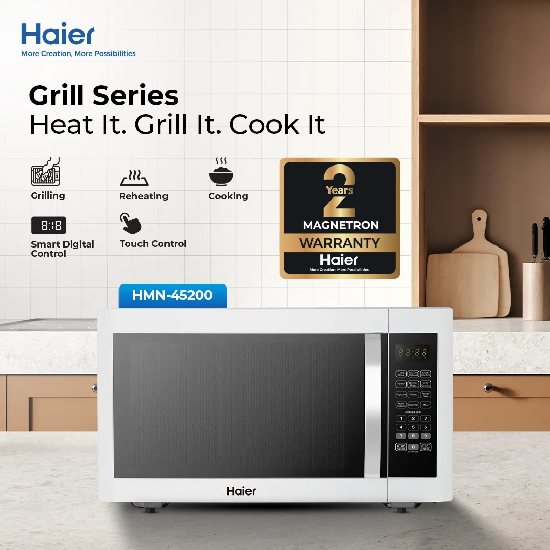 Haier HMN-45200ESD 45L Grill Microwave Oven