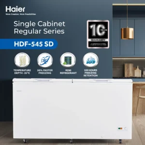 Haier HDF-545H 19 CFT Double Door Deep Freezer