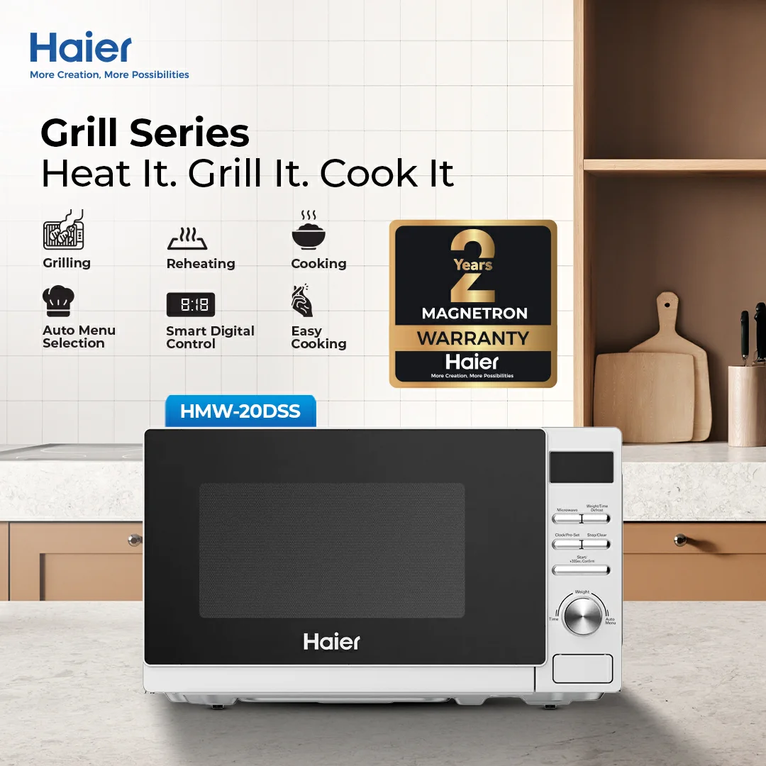 Haier HMW-20DSS 20L Digital Solo Microwave Oven