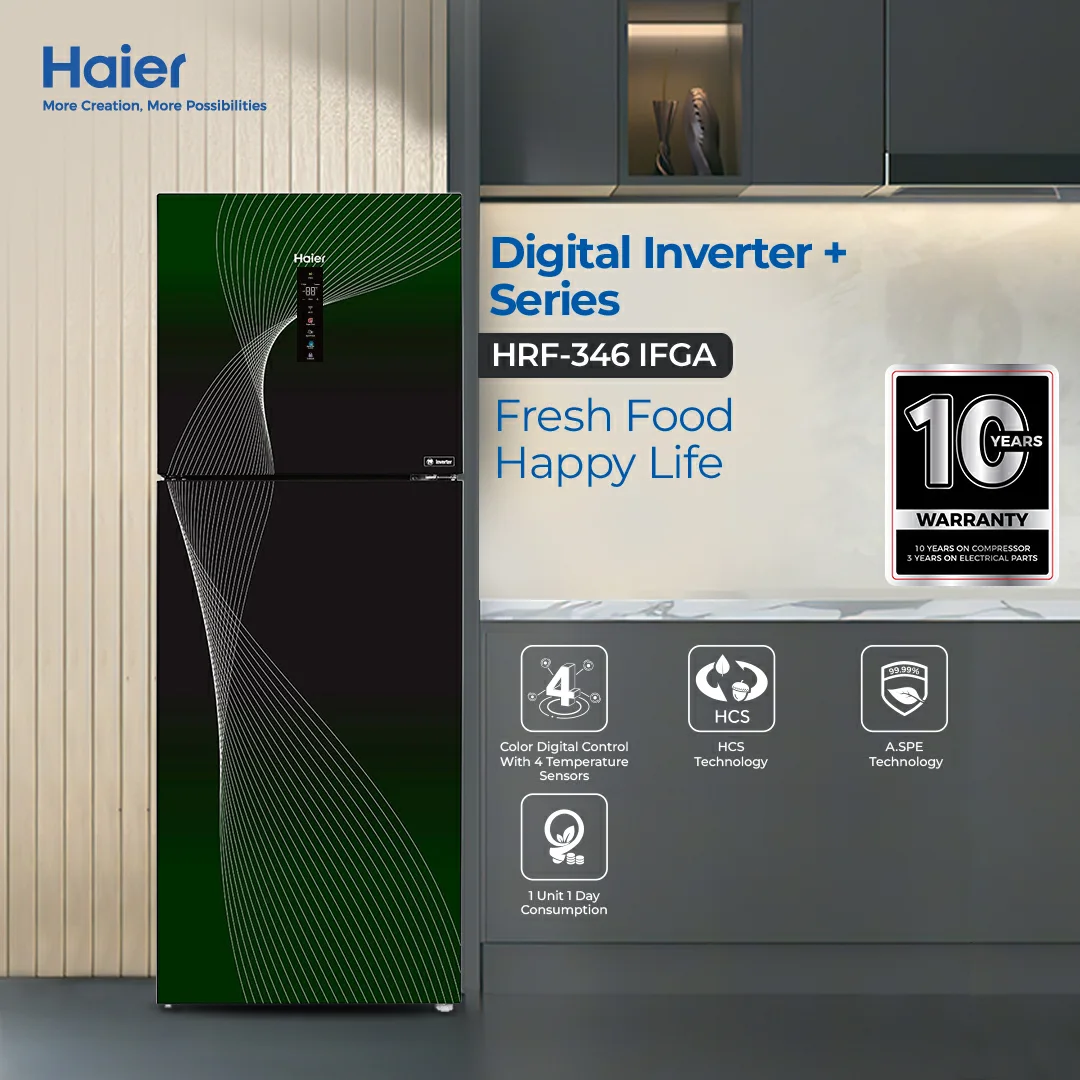 Haier HRF-316 IFGA 11 CFT HCS Digital Inverter Refrigerator