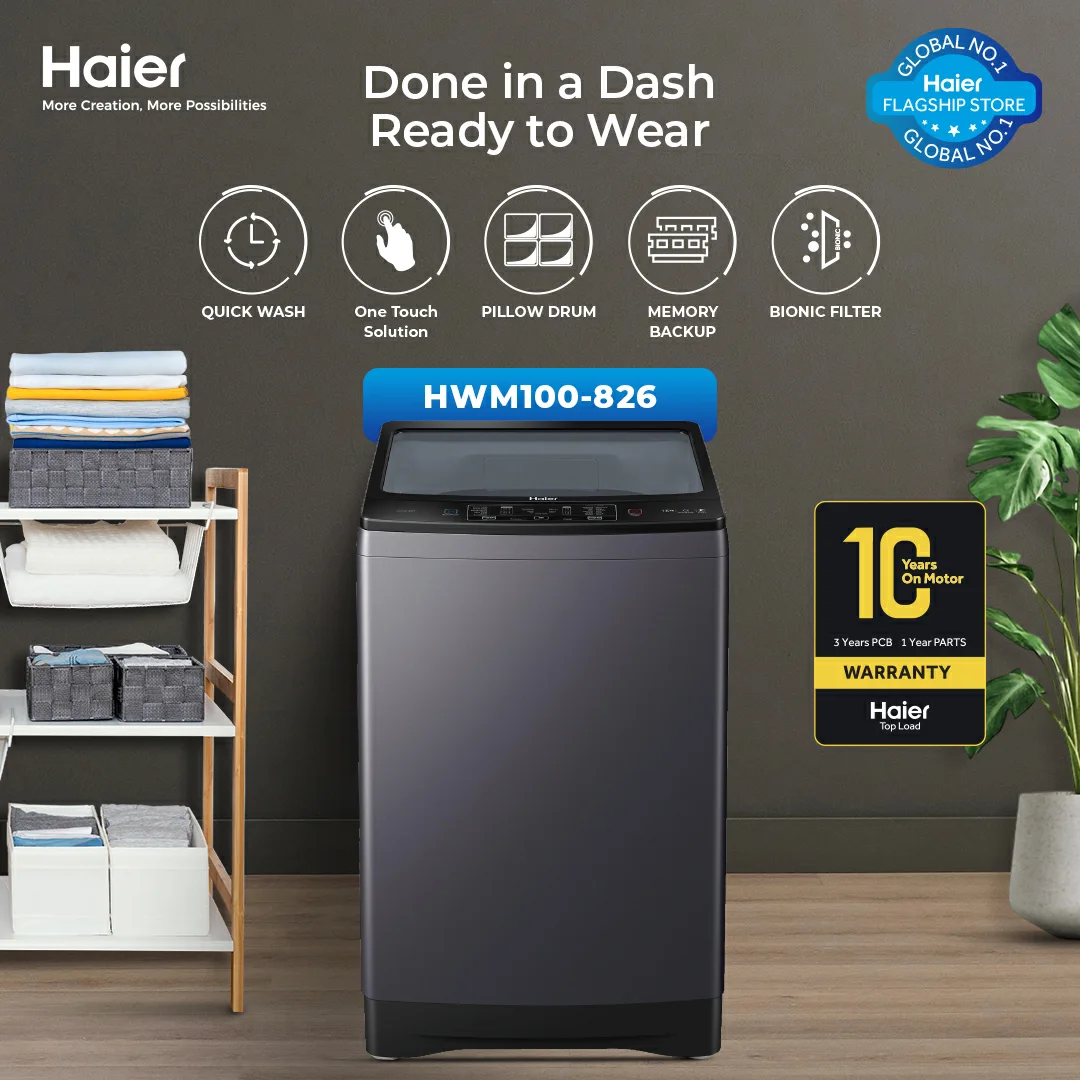 Haier HWM 100-826S6 Fully Automatic Washing Machine