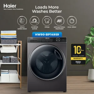 Haier HW90-BP14959S8 9KG Fully Automatic Front Load Washing Machine