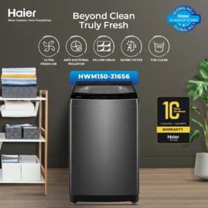 Haier HWM 150-316S6 15KG Fully Automatic Top Load Washing Machine