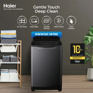 Haier HWM 120-1678ES8 12KG Fully Automatic Top Load Washing Machine